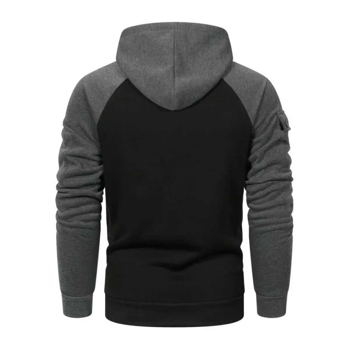 Men's Spring  Autumn Sweatshirt Sweatshirt Sweatshirt Zipper Multi-Pocket Pullover Raglan Sleeve Sports Casual Fleece Sweatshirt